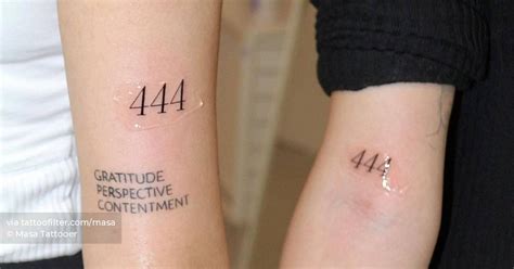 444 friend tattoo meaning|444 Best Friend Tattoo Meaning: A Comprehensive。